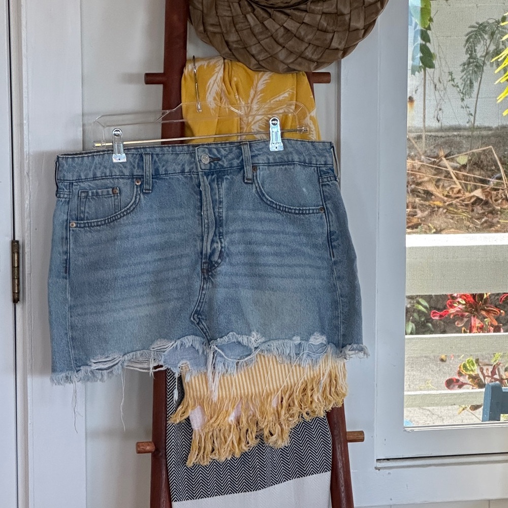 H&M Blue Denim Skirt